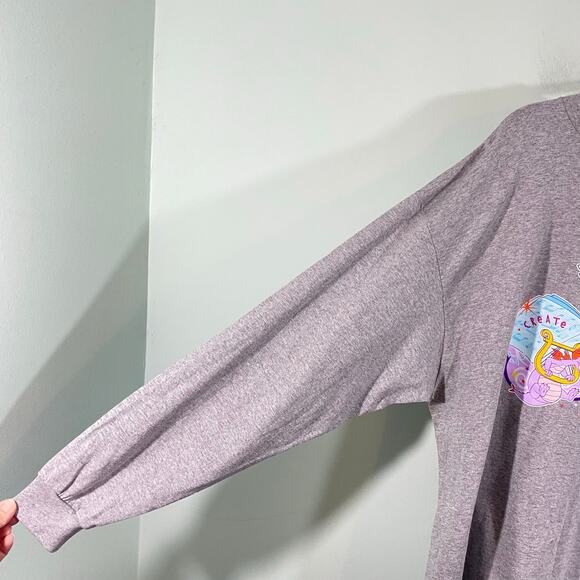 Vintage Disney World EPCOT Mascot Figment Long Sleeve Graphics Tee Size XL NWT - Picture 8 of 12
